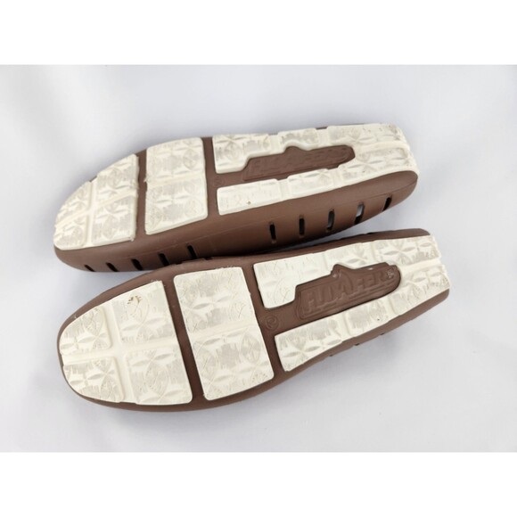 Floafers Mens Size 10 Country Club Driver Moc Water Boat Loafer Brown Shoes - Picture 6 of 8